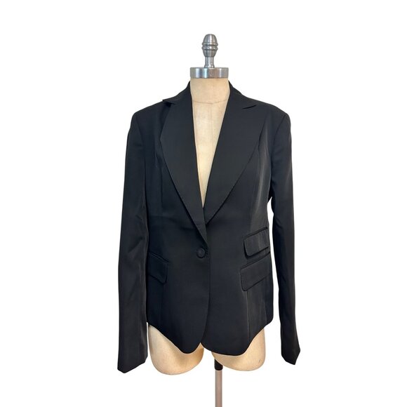 Tom Ford Designer Womens Black Blazer Jacket Size  8 10R - Picture 1 of 5